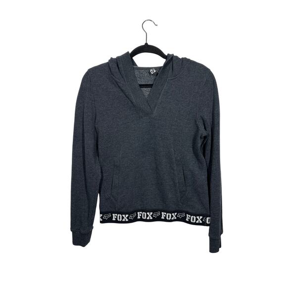 FOX Racing Activewear Hoodie Sweatshirt Top Long Sleeve Black Size Medium - Picture 1 of 10